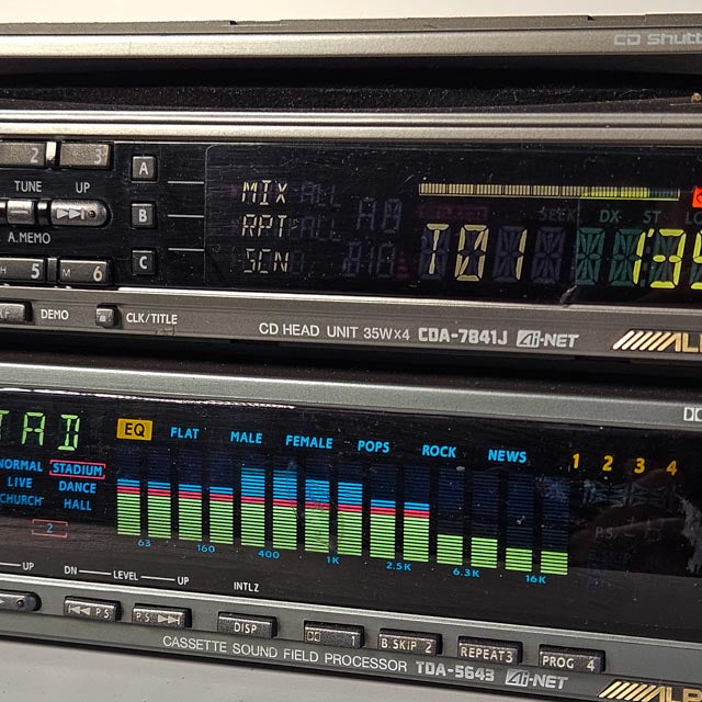 Alpine CDA-7841J/TDA-5643 car audio