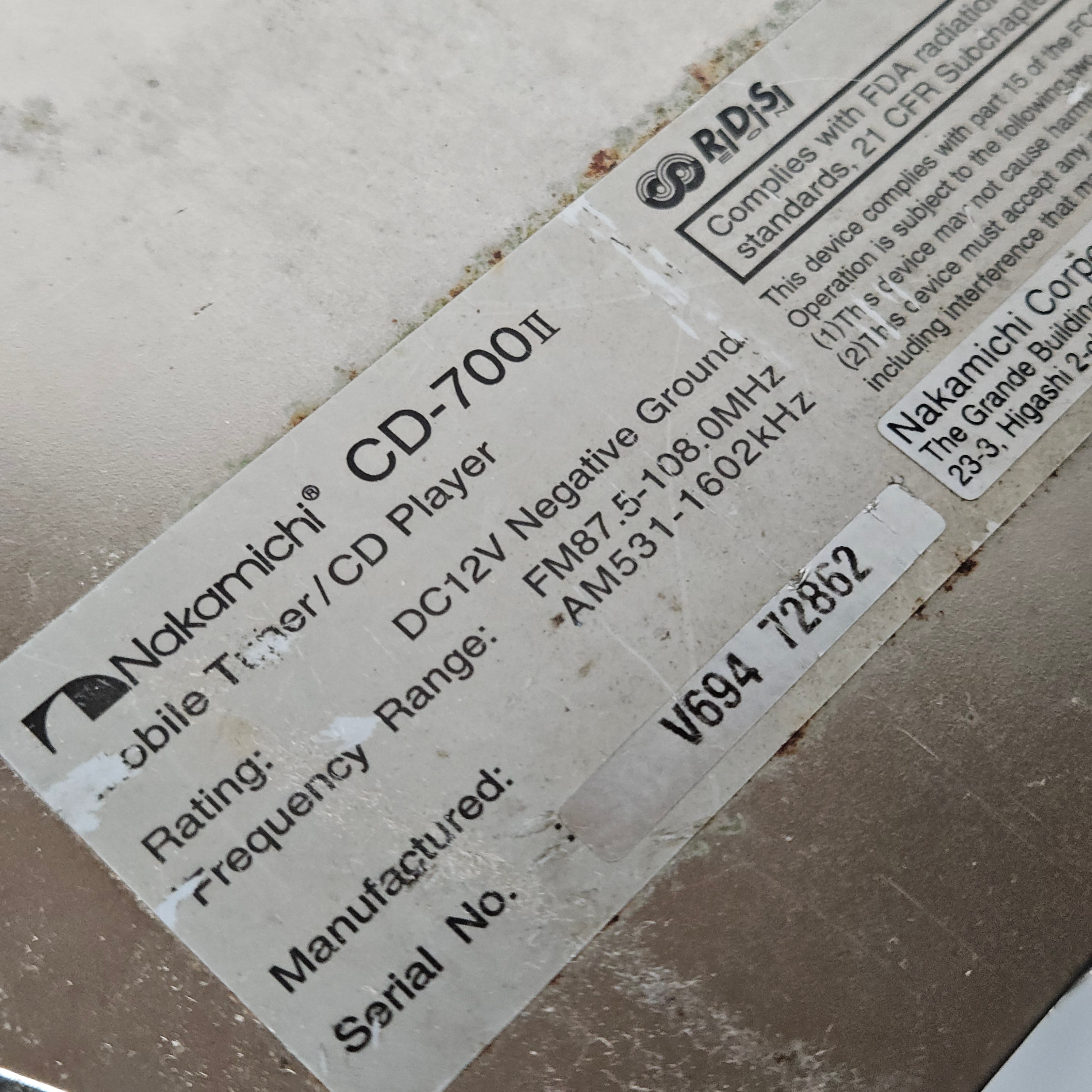 Nakamichi CD700 2